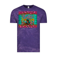 Cloud Purple Rottie mom with roses Vintage Tee - Artiststas