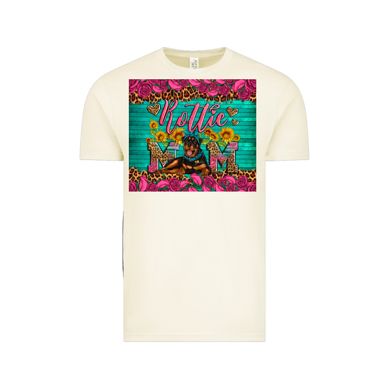 Rottie Mom With Roses Vintage Tee by Artiststas | Teevron