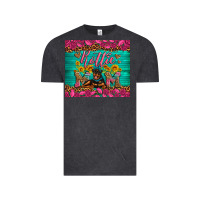 Vintage Black Rottie mom with roses Vintage Tee - Artiststas
