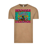 Vintage Coffee Rottie mom with roses Vintage Tee - Artiststas