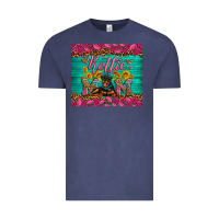Vintage Denim Rottie mom with roses Vintage Tee - Artiststas