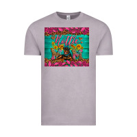 Vintage Zinc Rottie mom with roses Vintage Tee - Artiststas