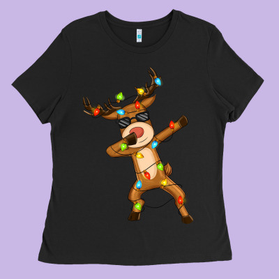 Dabbing Deer Ladies Tee Designed By Zillion Design Studio