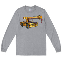 Heather Grey carry deck crane Long Sleeve Tee - LillyAllenDesigns