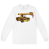White carry deck crane Long Sleeve Tee - LillyAllenDesigns