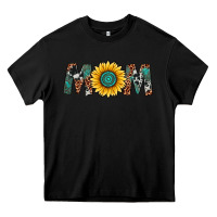 Black sunflower mom Heavy Core Tee - Artiststas
