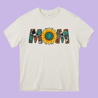 Sunflower Mom Heavy Core Tee Designed By Artiststas