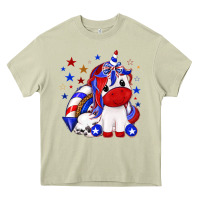 Mossy 4th of july american unicorn Heavy Core Tee - texasbilliewilder
