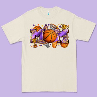 Mom Basketball Premium Tee Designed By Zillion Design Studio
