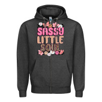 Charcoal Heather sassy little soul Zipper Hoodie - MaliasSmallBusiness