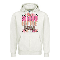 Oatmeal Heather sassy little soul Zipper Hoodie - MaliasSmallBusiness
