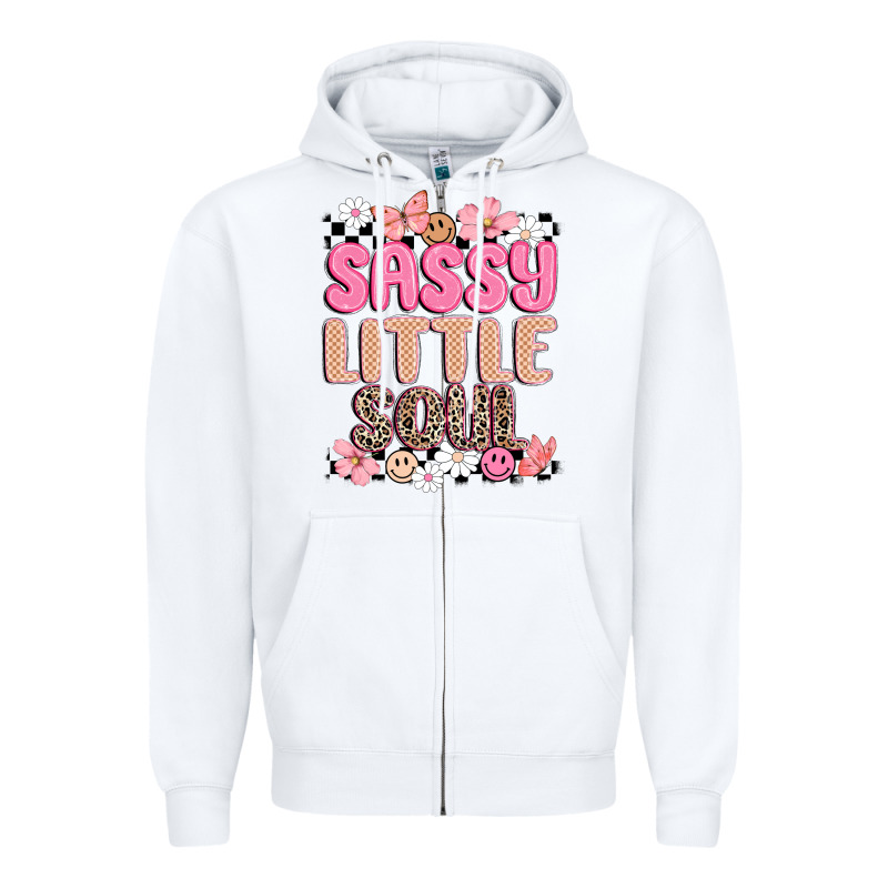 Sassy Little Soul Zipper Hoodie by MaliasSmallBusiness | Teevron