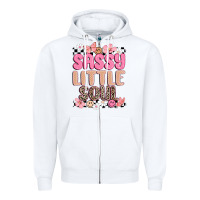 White sassy little soul Zipper Hoodie - MaliasSmallBusiness
