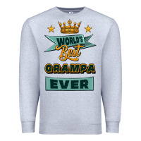 Heather Grey world's best grampa ever Premium Sweatshirt - Jasminsmagicworld