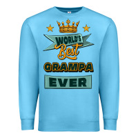 Ocean Blue world's best grampa ever Premium Sweatshirt - Jasminsmagicworld