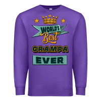 Purple world's best grampa ever Premium Sweatshirt - Jasminsmagicworld