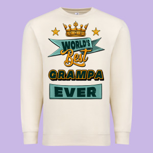 World's Best Grampa Ever Premium Sweatshirt Designed By Jasminsmagicworld
