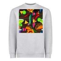 Margarita And Taco Seamless Pattern Heavyweight Sweatshirt | Teevron