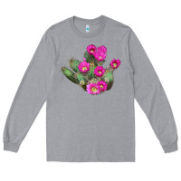 Heather Grey strawberry hedgehog cactus Long Sleeve Tee - LillyAllenDesigns