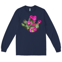 Navy strawberry hedgehog cactus Long Sleeve Tee - LillyAllenDesigns
