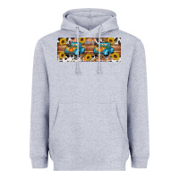 Heather Grey Fall truck Heavyweight Hoodie - Artiststas