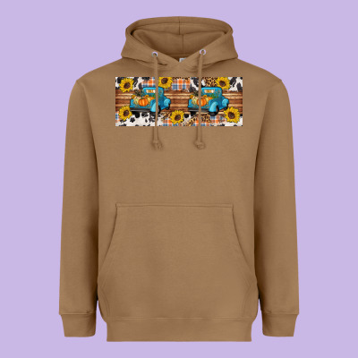 Fall Truck Heavyweight Hoodie Designed By Artiststas