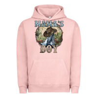 Pigment Salmon Mama's Boy western Cowboy boots cactus Urban Hoodie - HowdyJamesFarm