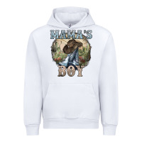 White Mama's Boy western Cowboy boots cactus Urban Hoodie - HowdyJamesFarm