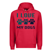 Cardinal i love my dogs Premium Hoodie - Bettercallsaul