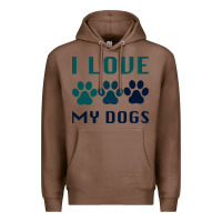 Chestnut i love my dogs Premium Hoodie - Bettercallsaul