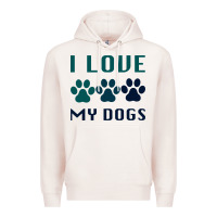 Pale Pink i love my dogs Premium Hoodie - Bettercallsaul