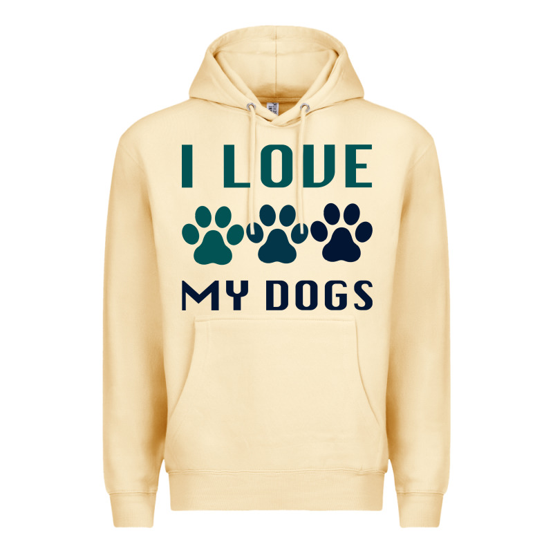 I Love My Dogs Premium Hoodie by Bettercallsaul | Teevron