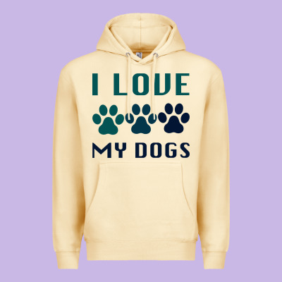 I Love My Dogs Premium Hoodie Designed By Bettercallsaul