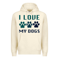 Sandshell i love my dogs Premium Hoodie - Bettercallsaul