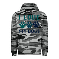 Slate Camo i love my dogs Premium Hoodie - Bettercallsaul