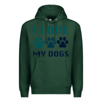 Sports Green i love my dogs Premium Hoodie - Bettercallsaul