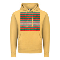 Vintage Mustard christmas stripes seamless pattern Vintage Hoodie - BundleAndBundleShop