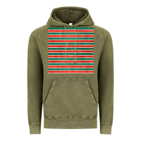 Vintage Olive christmas stripes seamless pattern Vintage Hoodie - BundleAndBundleShop