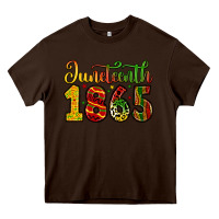 Chocolate Brown juneteenth 1865 Heavy Core Tee - Zillion Design Studio