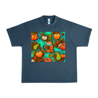 Midnight Navy pumpkin spice and pumpkin Urban Heavy Tee - AdoDesignShop