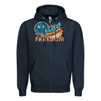 Navy tastes like freedom Zipper Hoodie - NancyCooperArtShop