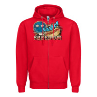 Red tastes like freedom Zipper Hoodie - NancyCooperArtShop