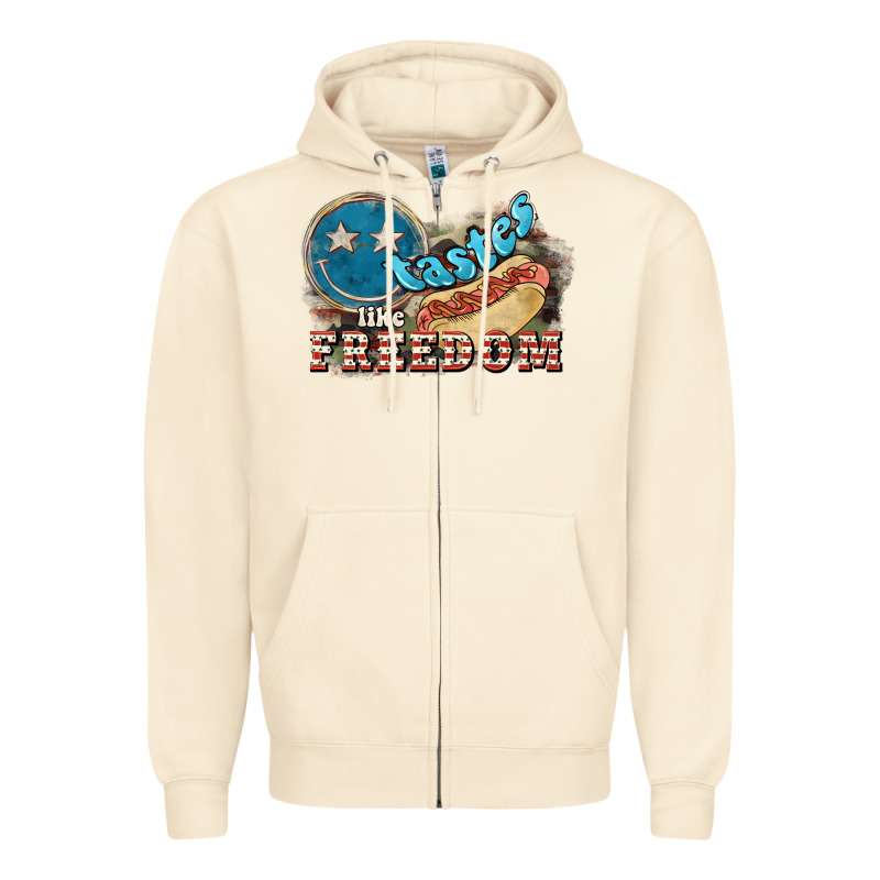 Tastes Like Freedom Zipper Hoodie by NancyCooperArtShop | Teevron