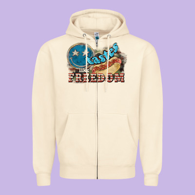 Tastes Like Freedom Zipper Hoodie Designed By Nancycooperartshop