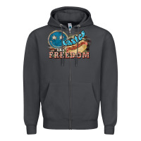Smoke tastes like freedom Zipper Hoodie - NancyCooperArtShop
