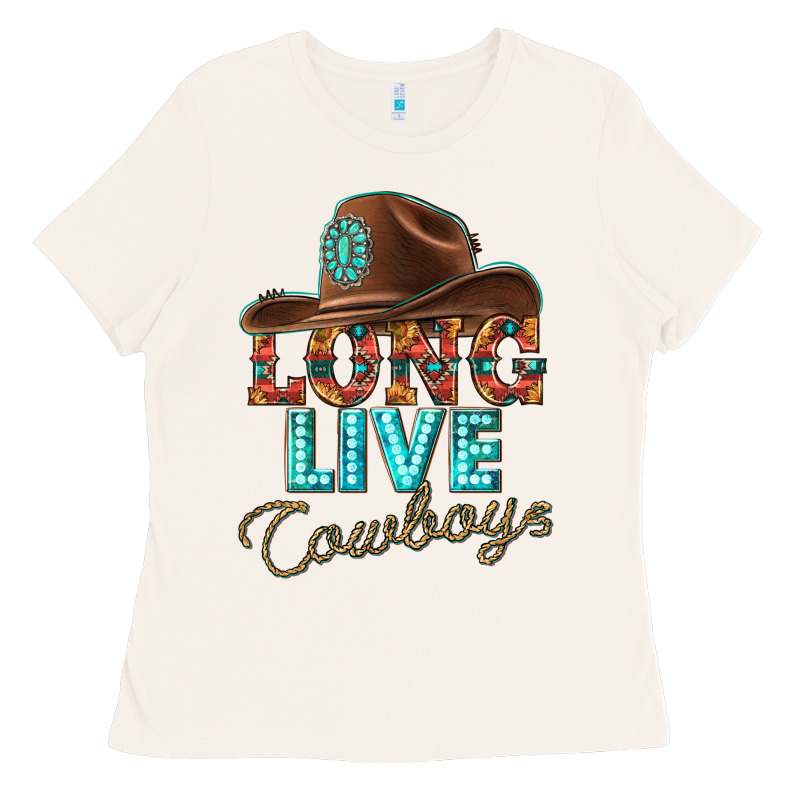 Long Live Cowboys Ladies Tee by texasbilliewilder | Teevron