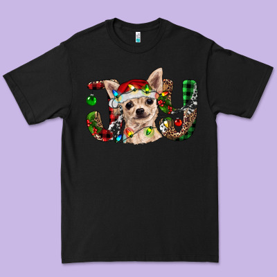 Christmas Chihuahua Joy Premium Tee Designed By Ranaportraitstore