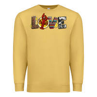 Antique Gold love crawfish western mardi gras Premium Sweatshirt - Jasminsmagicworld