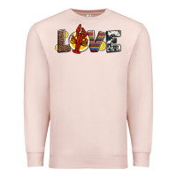 Pale Pink love crawfish western mardi gras Premium Sweatshirt - Jasminsmagicworld