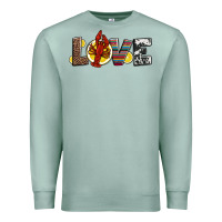 Seafoam love crawfish western mardi gras Premium Sweatshirt - Jasminsmagicworld